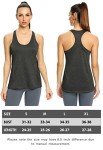 ROSYLINE Workout Tank Tops for Women Racerback Yoga Tops Quick Dry ​Activewear Tanks Black/Grey/Light Blue/Wine Red M