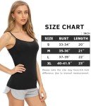 ROSYLINE Basic Cami Tank Tops for Women Undershirts Camisole with Adjustable Spaghetti Strap Tanks Camis Bl/Wh/Gray/Lightpink L