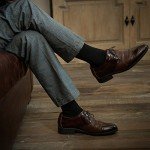 Cotton Rich Odor-Resistant Dress Socks for Men