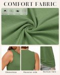 WNEEDU Womens Summer Tank Tops Sleeveless Crewneck Loose Fit Basic Cami 2025 New Casual Shirt White XL