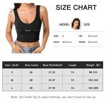 PINKSAVIOR Womens Crop Tops Basic Sleeveless V-Neck 3 Pieces Black White Ribbed Seamless Casual Cami Tank Tops(P055 Bl/Gr/Kh M)
