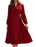 Grace Karin Women's V-Neck Bow Tie Maxi Dress