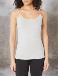 Amazon Essentials Women's 4-Pack Slim-Fit Camisole, Black/White/Charcoal Heather/Light Grey Heather, Small