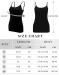 BQTQ 3 Pcs Basic Camisole for Women Tank Tops Adjustable Spaghetti Strap Tank Top Set for Girl