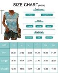 WNEEDU Womens Summer Tops Cap Short Sleeve T-Shirt Lightweight V Neck Shirts Casual Loose Fit Tank Tops 2025 New Floral White M