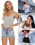 BQTQ 3 Pcs Basic Camisole for Women Tank Tops Adjustable Spaghetti Strap Tank Top Set for Girl
