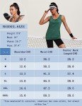 Beyove Womens Workout Tops Athletic Yoga Tennis Shirts Flowy Long Racerback Tank Tops (Pack of 3)