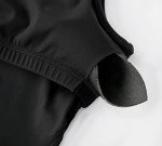 Dragon Fit Sports Bra for Women Longline Padded Yoga Bra Medium Impact Crop Tank Tops for Workout,Fitness,Running Black