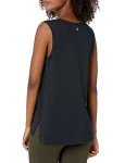 Amazon Essentials Women's Soft Cotton Standard-Fit Sleeveless Yoga Tank (Available in Plus Size) (Previously Core 10), Black, X-Large