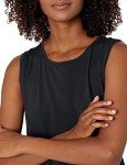 Amazon Essentials Women's Soft Cotton Standard-Fit Sleeveless Yoga Tank (Available in Plus Size) (Previously Core 10), Black, X-Large