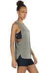 icyzone Workout Tank Tops for Women - Running Muscle Tank Sport Exercise Gym Yoga Tops Athletic Shirts(Pack of 3) (L, Black/White/Grey)
