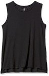 Amazon Essentials Women's Soft Cotton Standard-Fit Sleeveless Yoga Tank (Available in Plus Size) (Previously Core 10), Black, X-Large