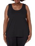 Just My Size Women's Plus-Size Cooldri Tank, Black, 3X