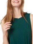 Amazon Essentials Women's Relaxed-Fit Sleeveless Muscle Tank Top, Forest Green, Small