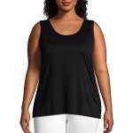 Just My Size Women's Plus-Size Cooldri Tank, Black, 3X