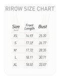RIROW Tank Tops Women White Crop Square Neck Summer Ribbed Top Sleeveless Basics 2024 New L
