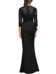 MISSMAY Women's Vintage Floral Lace Evening Dress