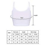 M-Aimee 3 Pieces Spaghetti Strap Tank Adjustable Camisole Top Crop Tank Top for Sports Yoga Sleeping (Black+Gray+White, Small)