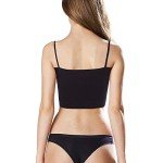 M-Aimee 3 Pieces Spaghetti Strap Tank Adjustable Camisole Top Crop Tank Top for Sports Yoga Sleeping (Black+Gray+White, Small)