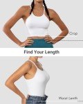 Sunzel Free to Be Tank, Ribbed Crop Tops for Women Summer Tank Tops Cute No pad Racerback Camisole Cropped Workout Gym Yoga Lilac Fragilesprout Gumpink(3pcs) M