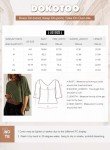 Dokotoo Womens T Shirts Tunic Shirts for Women Tops for Women Summer Oversized Crop Tops for Women 2024 Trendy Tshirts Shirts for Women Fitted Shirts Basic Tee Light Grey
