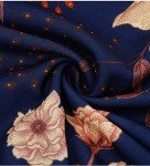 Navy Floral Long Sleeve Cocktail Dress for Women