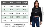 Amazhiyu Women Pullover Cropped Sweatshirts Long Sleeves Casual Fleece Crop Tops Sugar Plum, Medium