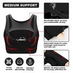 Betaven Push up Sports Bra for Women Sexy Hollow Crop Tops with Removable Cups Workout Yoga Bra Medium Support,Black,Medium