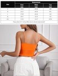 Avidlove Mesh Crop Tops for Women Sleeveless Crop Top See Through Shirt Top Sexy Clubwear Orange