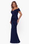 Xscape Women's Off Shoulder Sweetheart Gown - Midnight