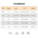 YEOREO Workout Sports Bras for Women Padded Backless Gym Bra Lorelie Light Impact Strappy Criss Cross Yoga Crop Top Black S