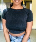 Vanoluya Women's Workout Crop Top Seamless Athletic Yoga Short Sleeve Fitness Compression Shirt Tight Tee Gym Crop Tops., Black, Small