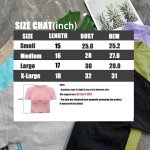 Vanoluya Women's Workout Crop Top Seamless Athletic Yoga Short Sleeve Fitness Compression Shirt Tight Tee Gym Crop Tops., Black, Small