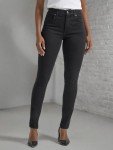 Lee Women's Ultra Lux Comfort with Flex Motion High Rise Skinny Jean, Black, 12