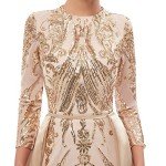 Gold Mermaid Prom Dress with Detachable Train