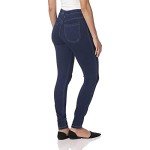 No Nonsense Women’s Classic Denim Leggings, Jeggings for Women with Real Back Pockets, High Waisted Stretch Jeans, Medium Wash Denim, X-Large