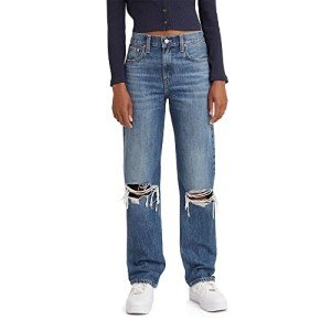 Levi's Women's Low Pro Jeans, Breathe Out - Medium Indigo, 30