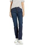 Amazon Essentials Women's Standard New Slim Straight-Fit Jean, Dark Wash, 16 Regular