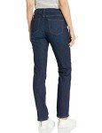 Amazon Essentials Women's Standard New Slim Straight-Fit Jean, Dark Wash, 16 Regular