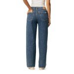 Signature by Levi Strauss & Co. Gold Womens Heritage Original Wide Leg Jeans, Blue Oddity, 12