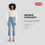 Levi's Women's Wedgie Straight Jeans, (New) Maximum Effort, 28
