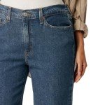 Signature by Levi Strauss & Co. Gold Womens Heritage Original Wide Leg Jeans, Blue Oddity, 12