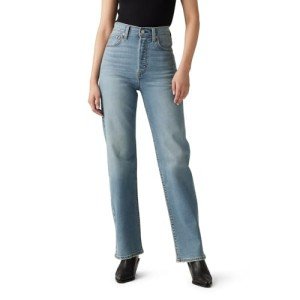 Levi's Women's Ribcage Straight Full Length Jeans, (New) Ringing Bells, 27