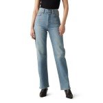 Levi's Women's Ribcage Straight Full Length Jeans, (New) Ringing Bells, 27