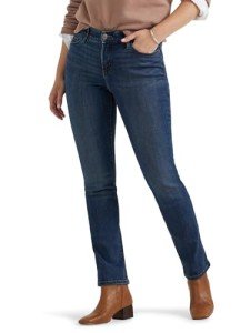 Lee Women's Ultra Lux Comfort with Flex Motion Straight Leg Jean, Royal Chakra, 16