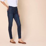 Amazon Essentials Women's Standard High-Rise Skinny Jean, Dark Wash, 16 Regular