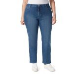 Gloria Vanderbilt Women's Plus Size Amanda Classic High Rise Tapered Jean, Frisco, 18