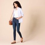 Amazon Essentials Women's Standard High-Rise Skinny Jean, Dark Wash, 16 Regular