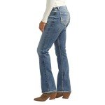 Silver Jeans Co. Women's Elyse Mid Rise Comfort Fit Slim Bootcut Jeans, Med Wash, 32W x 31L