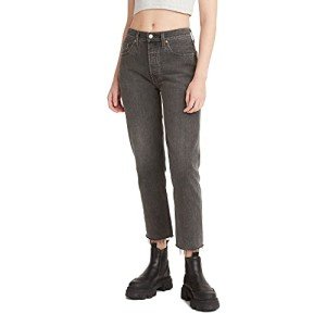 Levi's Women's 501 Crop Jeans, Get Off My Cloud-Black, 26